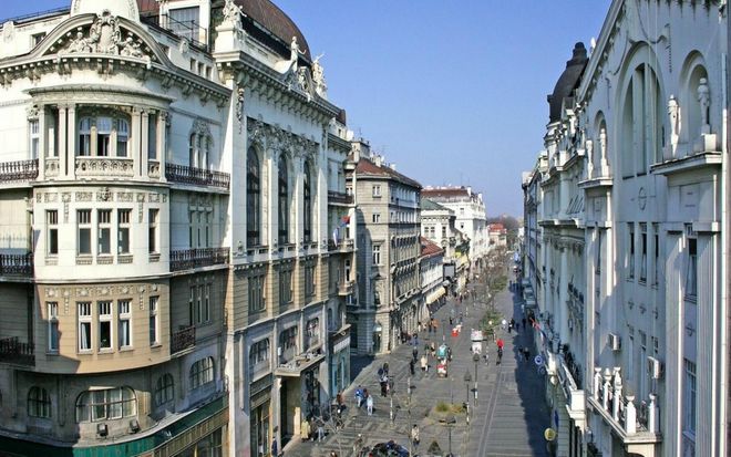 Вид на улицу князя Михаила в Белграде