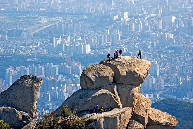 Вид с горы на Сеул