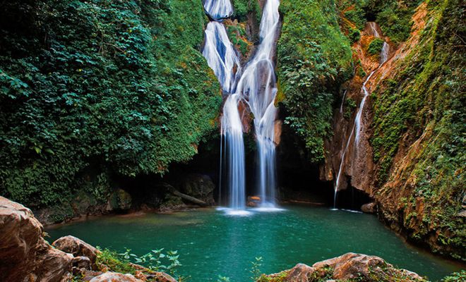 Водопад Кабурни в парке Топес-де-Кольянтес